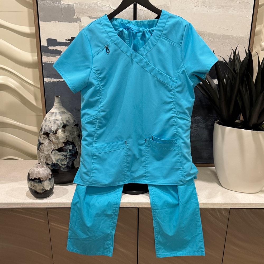 Blue Women's Scrub Set